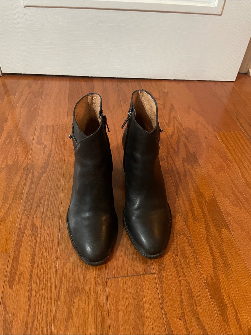 Madewell Black Leather Ankle Booties